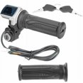 thumbnail image 1 of Empuñadura de acelerador eléctrico, acelerador de medio giro de 36V con indicador de potencia LED, bloqueo de llave para motocicletas eléctricas, Scooters y motocicletas, 1 of 1