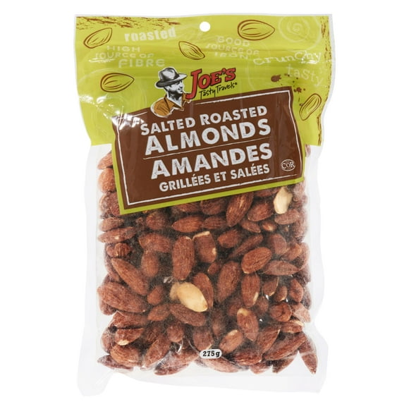 Joe's Tasty Travels Salted  Roasted Almonds, 275 g