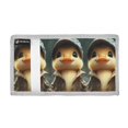 thumbnail image 2 of JIALIOU Nylon Trifold Card Wallet with ID Window Zipper Pocket for Men Women Teen Duck with Raincoat and Cap, 2 of 7