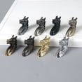 thumbnail image 4 of Manija de puerta de cajón de gabinete de animal de aleación de zinc, manija de puerta de armario de cajón de lujo liviano, manija de hardware de puerta de armario, 4 of 4
