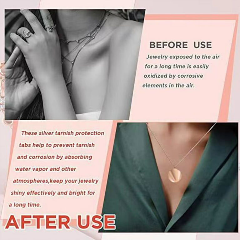 75 Pieces Anti-Tarnish Strips for Jewellery Storage Sizes