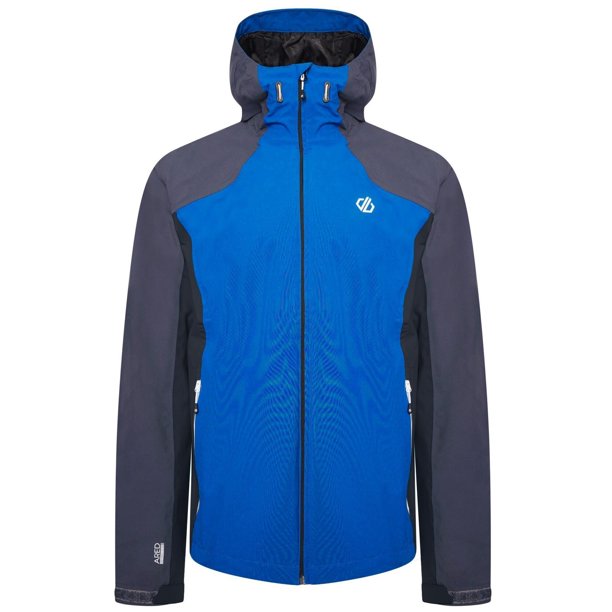 Dare 2B - Chaqueta Impermeable Recode II para Hombre (Azul Atlético, Gris Ébano)