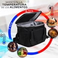 thumbnail image 4 of Lonchera Térmica De Gran Capacidad Con Correas 15l Mochila para escuela,universidad trabajo, 4 of 8