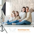 thumbnail image 3 of Led Andoer Professional Studio Photography Softbox LED Light Kit with 20x28 Inch Softbox x 2 + 3000K-6000K Bi-color Temperature 150W LED Light x 2 + 2M Light Stand x 2 + Wireless, 3 of 7