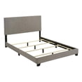 thumbnail image 1 of Dorian Fabric Upholstered Queen Panel Bed Taupe, 1 of 8