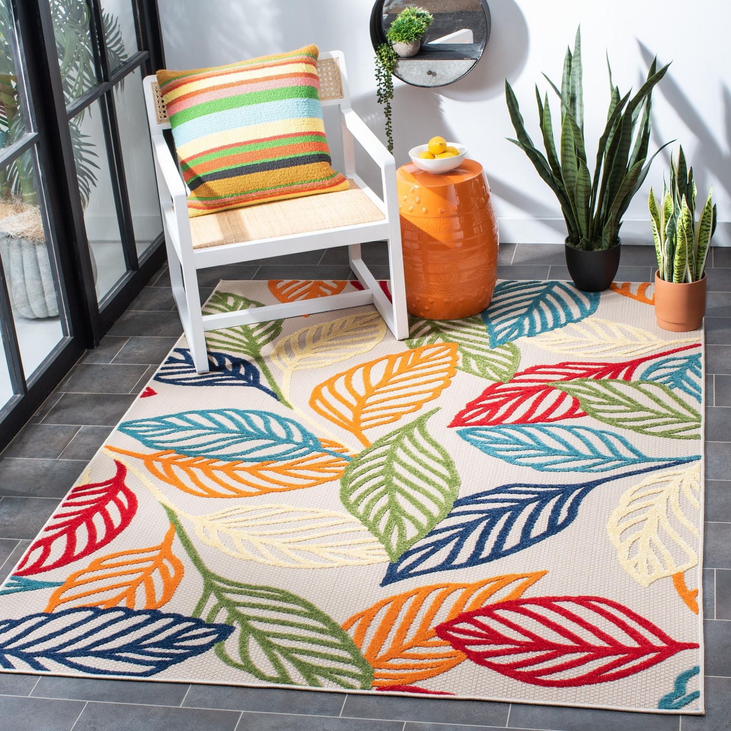 Safavieh Cabana Cohen Floral Outdoor Area Rug