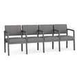 thumbnail image 1 of Lenox Steel Reception Waiting 4 Seats Chair / Charcoal Steel / Light Gray, 1 of 5