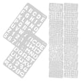 thumbnail image 1 of KAKOWELY letter stencil 2 Sets Reusable Plastic Alphabet Letter Stencils For Diy Painting Scrapbook And Journal Craft Projects Letter Templates For Drawing, 1 of 5
