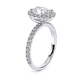 thumbnail image 3 of Eterna Jewel Oval Cut 1.9 Ct Lab Created Diamond Ring - 14K White Gold Plated Engagement Ring for Women's - Anniversary Gifts - Engagement Ring for Gifts - Gifts for Birthday - Proposal Diamond Rings, 3 of 3