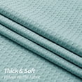 thumbnail image 3 of Teal Waffle Fabric Shower Curtain, Turquoise Waffle Weave Textured Shower Curtains for Modern Luxury Bathroom Decor, Aqua Blue Heavy Duty Spa Hotel Shower Curtain, 72 x 72, 3 of 5