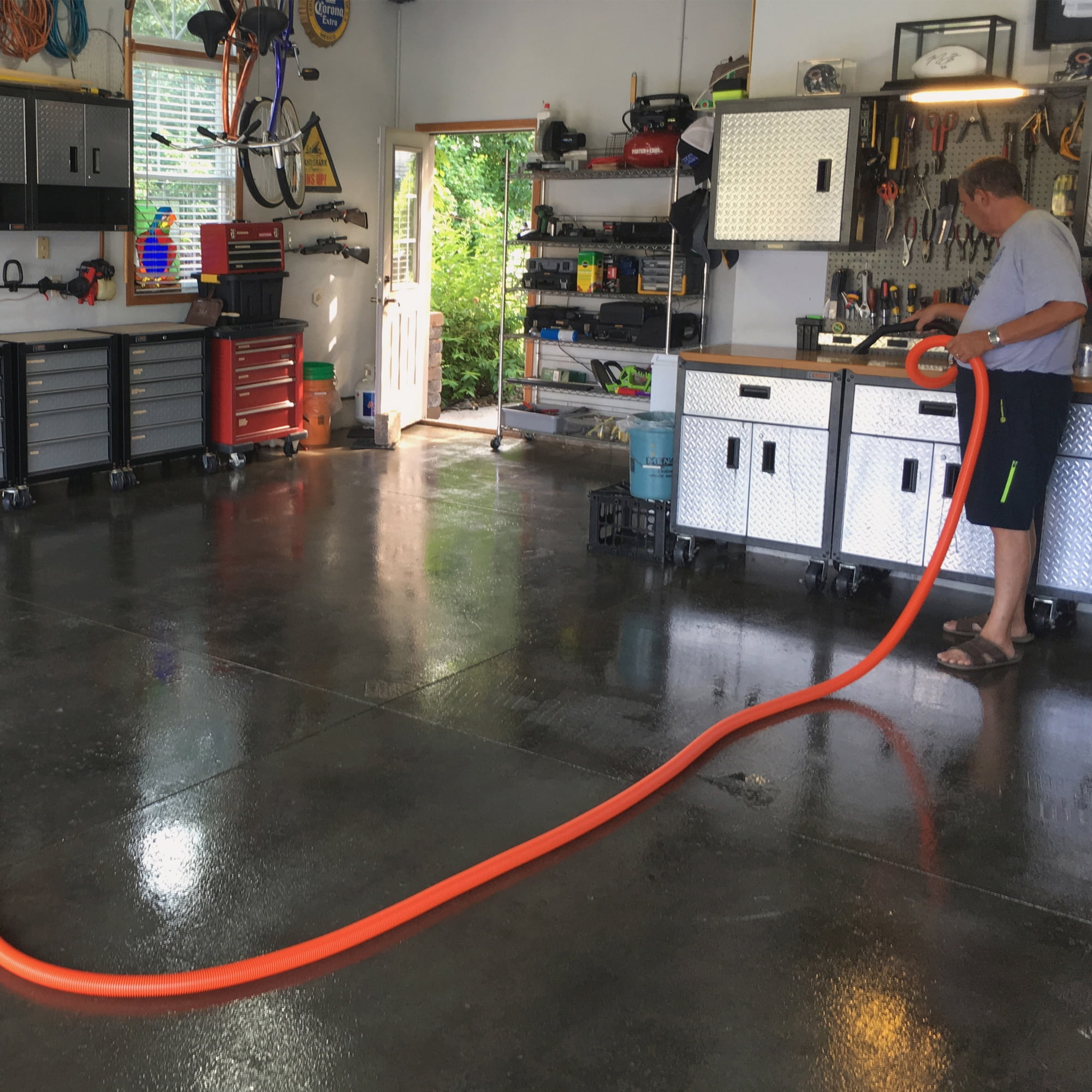 Cen-Tec Systems 93741 Central Vacuum Garage Attachment Kit with 50 ft. Hose