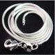 thumbnail image 5 of 925 sterling silver necklace women, silver fashion jewelry Snake Chain 1mm Necklace 16 18 20 22 24", 5 of 5