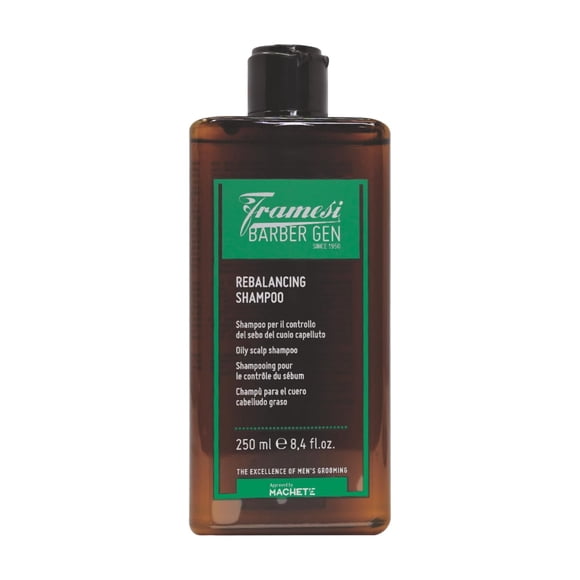 FRAMESI BARBER GEN Rebalancing Scalp Shampoo for Oily Hair, 8.4 fl oz