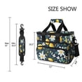 thumbnail image 3 of FORMRS Insulated Cooler Bag 24 Cans Capacity Soft Leakproof Lunch Box with Side Pockets, Lemon Flowers, 3 of 7