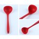 thumbnail image 2 of Cucharas de sopa de una sola pieza para el hogar, herramienta para restaurante, cucharas para revolver, de silicona, grandes, antiadherentes, color rojo, 2 of 6