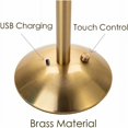 thumbnail image 4 of JinsintoLED Cordless Table Lamp, Battery Operated Table Lamp, Dimmable LED Table Lamp - Bedside Lamp for Living Room, Bedroom, 3 Light Colors, 4 of 5