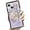 Purple, variant on for iPhone 15 Plus Bling Stand Case, Luxury Glitter Floral Butterfly Foldable Kickstand Women Girls Cute Marble Shell Pattern Shockproof Protective Phone Cover Case for iPhone 15 Plus, Pink