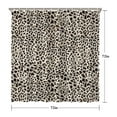 thumbnail image 5 of Black and Tan Leopard Print Shower Curtain 72"x72" ,Bathroom Decorative Shower Curtains Set with 12 Hooks,Modern Waterproof Washable Shower Curtain, 5 of 6