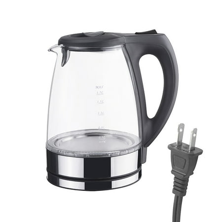 

ABIDE LED Light Glass Kettle Safe And Non-Toxic Electric Tea Kettle Fast Heating Pot For Coffee Tea At Home