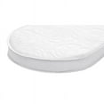 thumbnail image 5 of Big Oshi 2" Foam Bassinet Mattress, White, Oval 15" x 30" x 2", 5 of 5