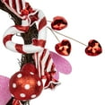 thumbnail image 3 of Northlight Candies and Hearts Valentine's Day Small Artificial Wreath - 16" - Red, 3 of 5