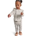 thumbnail image 2 of Modern Moments by Gerber Baby Girl Pant Set with Ruffle Detail, 2-Piece, Sizes 0/3 Months - 24 Months, 2 of 11