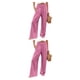 thumbnail image 3 of Pantalones largos Qarigey para mujer holgados informales pierna ancha cintura alta Vintage Rosa XXL 2piezas, 3 of 6