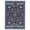 Blue, variant on FairOnly Modern Dynamic Rainforest 2'x6'Runner Rug Machine Washable Non Slip Ultra Thin Carpet for Kitchen Bathroom,Black