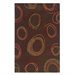 thumbnail image 2 of Linon Trio Area Rug - Chocolate / Rust, 2 of 2