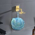 thumbnail image 3 of Hibiscsu Bath Loofah Sponge Body Scrubber Shower Sponge Exfoliating Mesh Pouf Shower Ball Bath Sponges for Women and Men Bathing Accessories （Blue）, 3 of 4