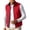 Red, variant on SHTXOZHI Mens Plus Size Zippered Vests Sleeveless Breathable Jackets Casual Outdoor Travel Tops with Zipped Pockets