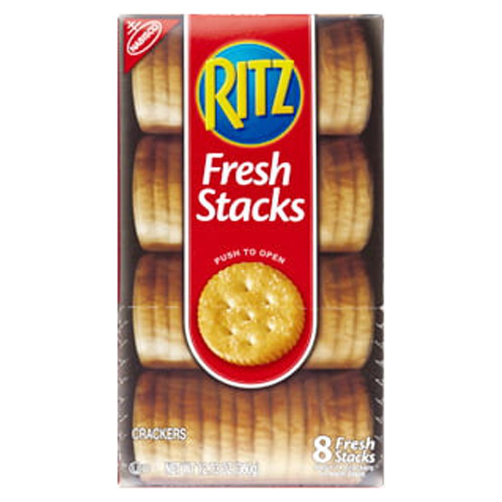 Nabisco, Ritz, Fresh Stacks, Crackers, 12.73oz, 8 Fresh Stacks, Shelf Stable, Cardboard Box