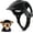 Black, variant on GlobaShun Dog for Small Dogs with Ear Holes, Hard Safety Pet Dog Hat for Puppy, Windproof Doggies Motorcycle for Outdoor Riding Hiking Cyclin