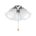 thumbnail image 4 of KFFKFF Ceiling Fan Light Kit with Three-Light 3000K 750lm Fixture, Pull Chain Operation, Ideal for Living Room, Bedroom, Dining Room, Home Decor, Featuring Cloud White Glass and Brushed Nickel Finish, 4 of 9