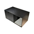 thumbnail image 4 of 35.83" Cat Litter Box Enclosure Furniture (Scratch Pad Included), Modern Black Cat House with Corrugated Cardboard Scratching Pad - 35.83" x 20.47" x 17.05", 52 lbs, 4 of 9