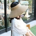 thumbnail image 3 of Travelwant Foldable Straw Sun Visors for Women Sun Protecetion Wide Brim Sun Hats Adjustable Beach Hat, 3 of 7