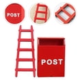 thumbnail image 3 of 1 Set of Mini Ladder Model Mini House Mailbox Ornament Mini House Furniture Model Mini House Decor, 3 of 8