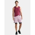 thumbnail image 2 of Athletic Works Men's and Big Men's 2 In 1 Perforated Active Shorts, 7" Inseam, Sizes S-3XL, 2 of 5