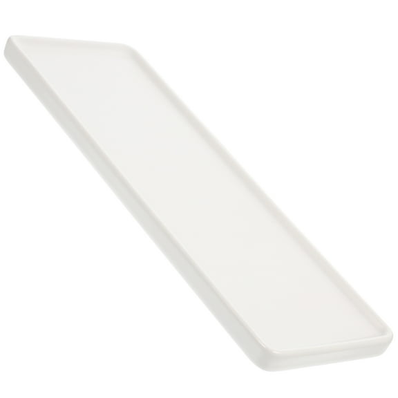 ifundom White Ceramic Bathroom Storage Plate for Organizing Toiletries and Accessories, and Stylish