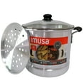 thumbnail image 3 of IMUSA 16qt Aluminum Steamer with Glass Lid & Cool Touch Handles, 3 of 9