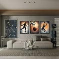 thumbnail image 3 of 3pcs Basketball Canvas Wall Art Basketball Posture Sports Posters Prints Youth Basketball Room Wall Decor Pictures For Sports Teens Boys Man Cave Home Decor（Only canvas）, 3 of 6