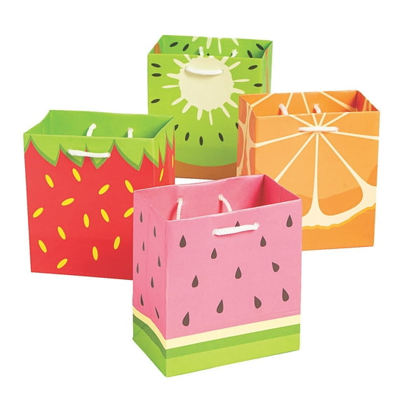 Tutti Frutti Paper Gift Bag - Party Supplies - 12 Pieces