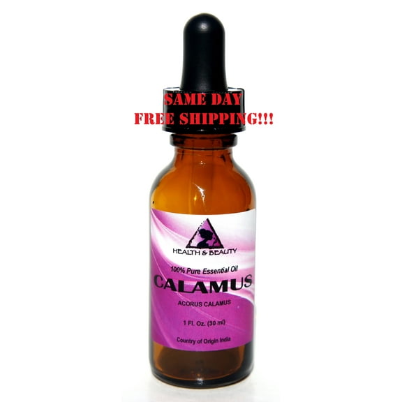 CALAMUS ESSENTIAL OIL AROMATHERAPY PURE NATURAL GLASS DROPPER 1.0 OZ 30 ml