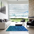 thumbnail image 7 of Ahgly Company Machine Washable Indoor Rectangle Transitional Blueberry Blue Area Rugs, 5' x 7', 7 of 7