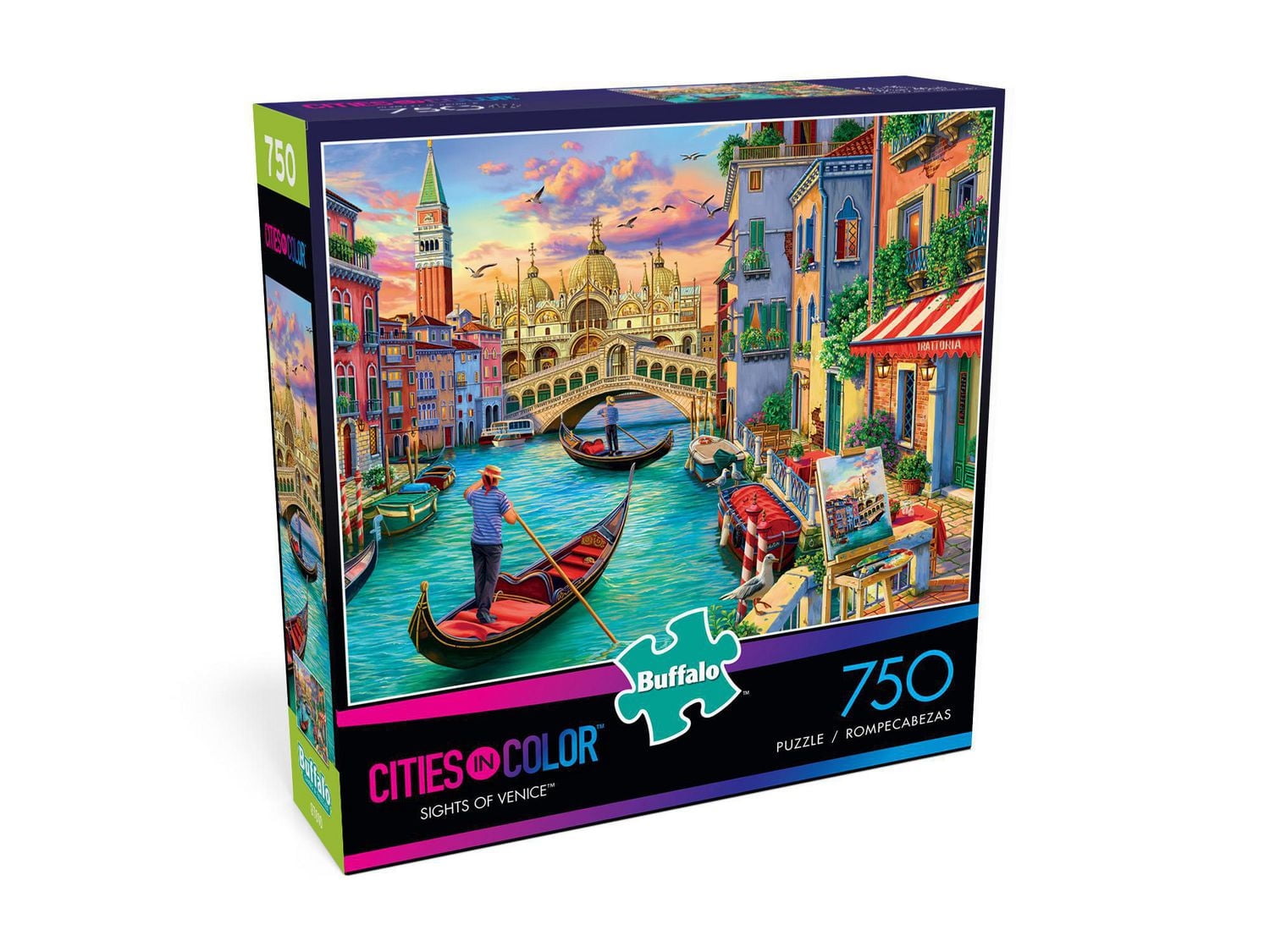 Buffalo Games - Le puzzle Cities in Color - Sights of Venice - en 750 pièces