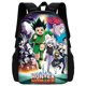 thumbnail image 1 of Mochila escolar de Anime Hunter x Hunter para niños y niñas, bolsa de almuerzo, bolsas de lápices, mochilas escolares, el mejor regalo, 1 of 5