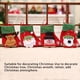 thumbnail image 4 of Injueey Calcetín de Navidad colgante con purpurina árbol de Navidad chimenea pared ventana regalos bolsa presente calcetín fiesta Kits de decoración para fiestas, 4 of 6