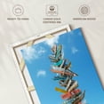 thumbnail image 6 of Elephant Stock Bahamas Beach Signs Wall Art - Vertical Canvas Wall Art - Living Room Wall Decor - Places Canvas - Blue And White Decor - 8" x 12", 6 of 8