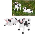 thumbnail image 4 of Estatuilla de Vacas en Miniatura Escultura de Animal de Resina Decoración de Bonsái para Jardín 2 uds ANGGREK  Otros, 4 of 8
