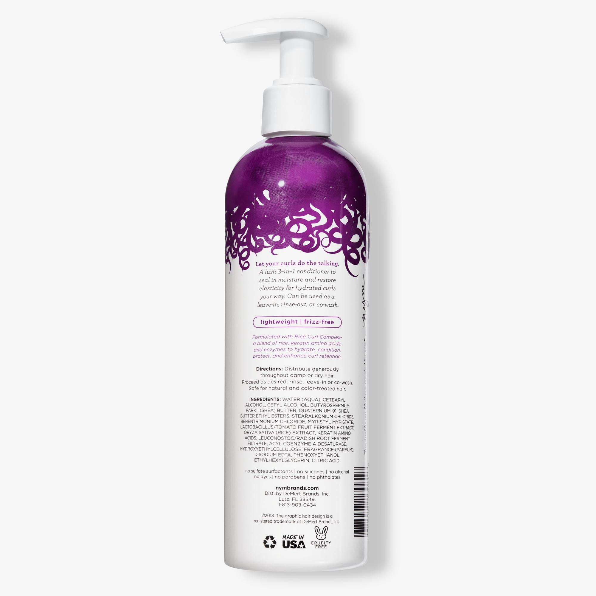 Not Your Mother's Curl Talk 3-in-1 Conditioner with Rice Curl Complex, 12 Oz